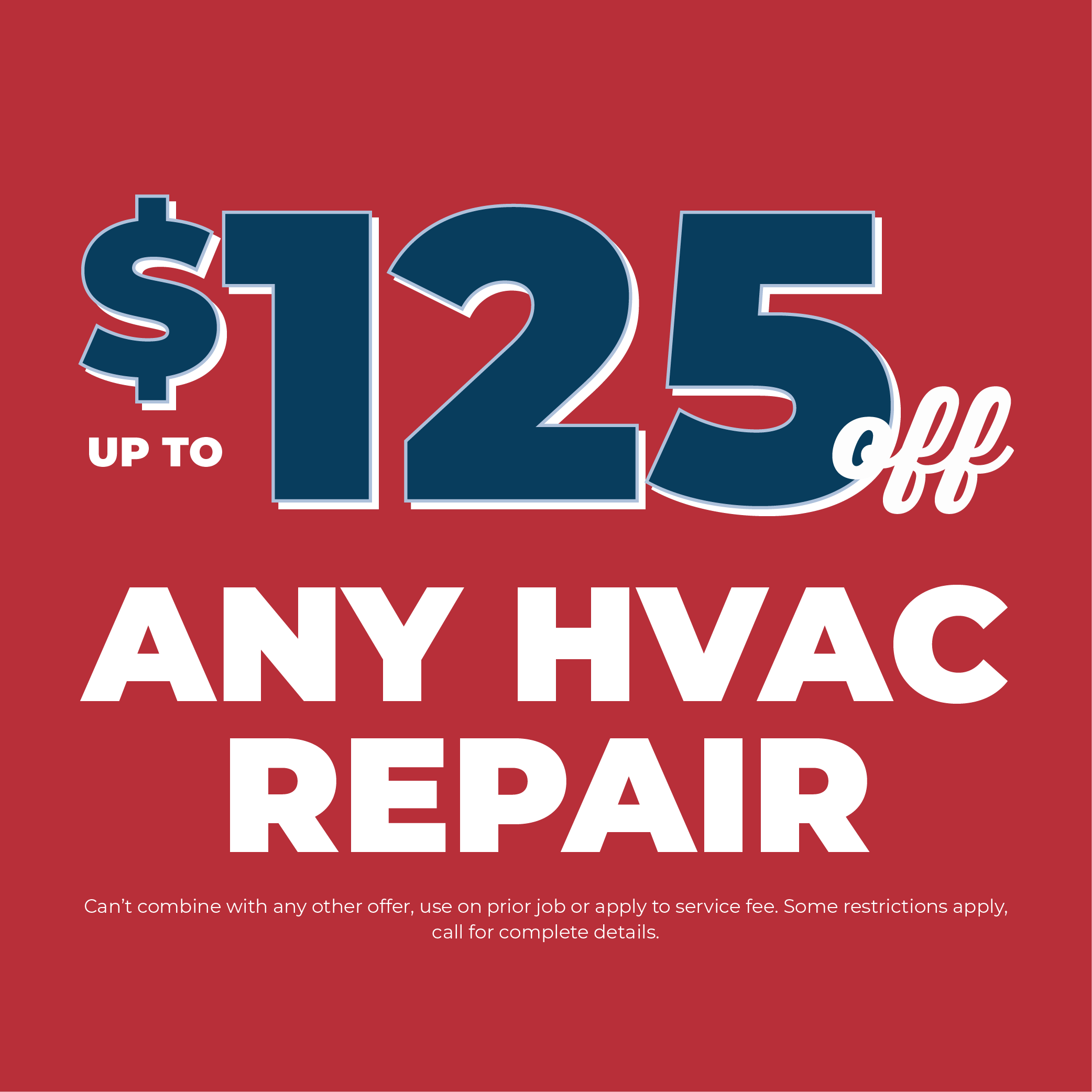 Heating, Cooling, and Plumbing Promotions