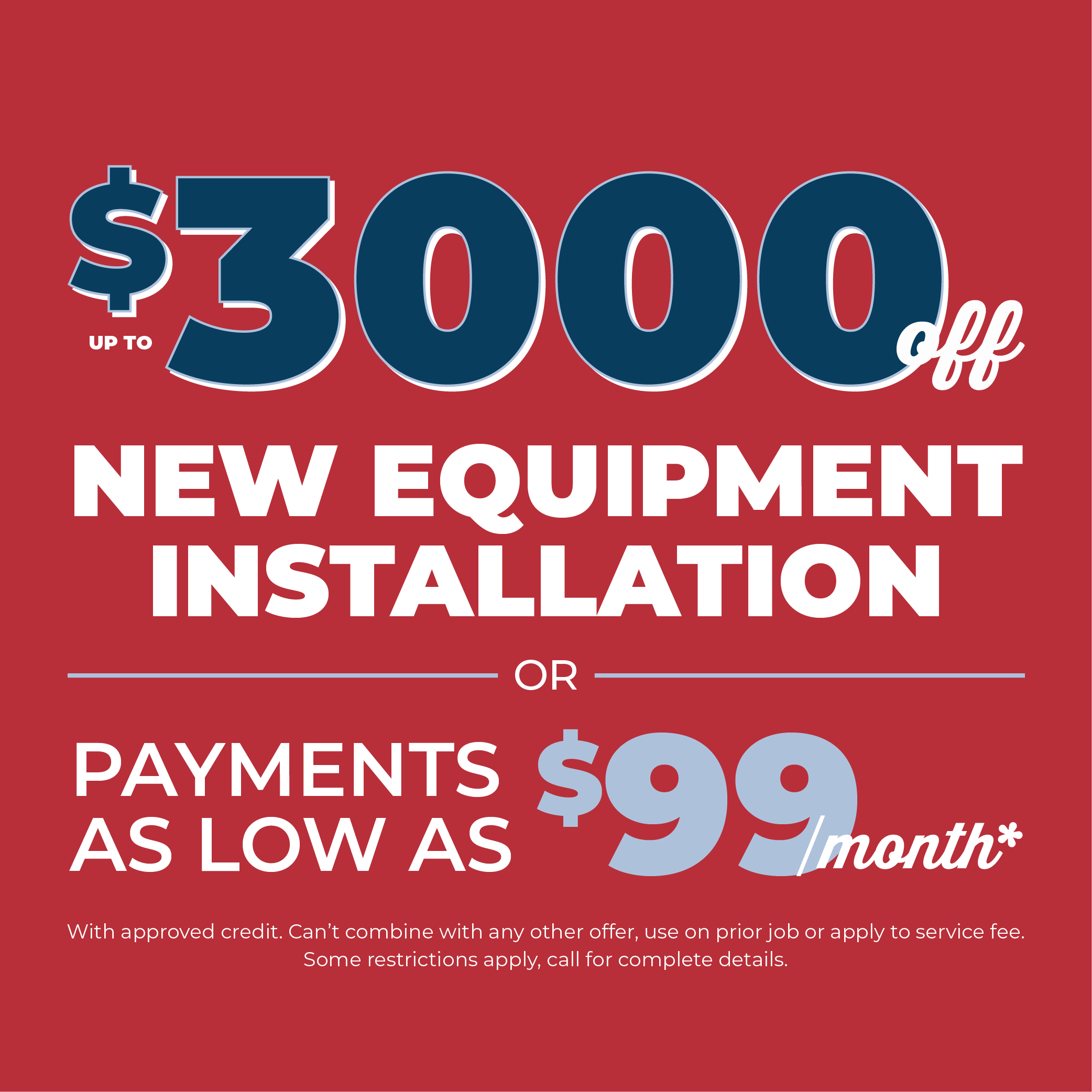 Heating, Cooling, and Plumbing Promotions